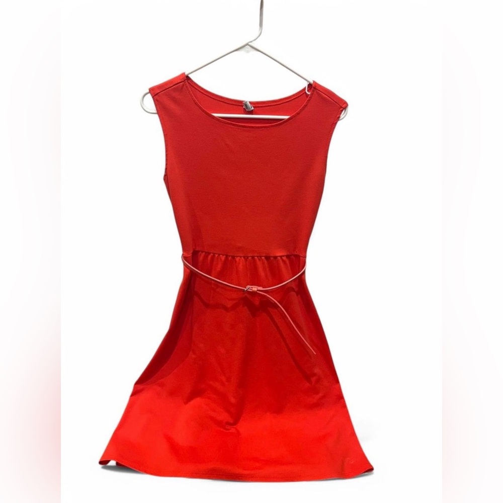 Retro belted a-line dress